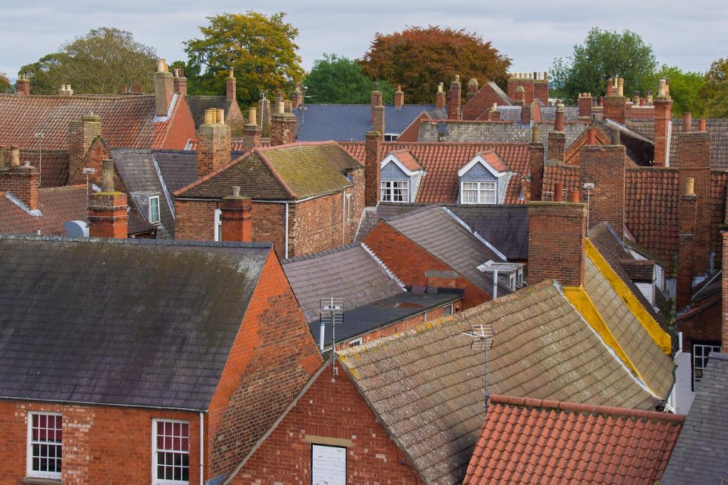 village of brick houses showing why you need chimney-brick-repair-GTA