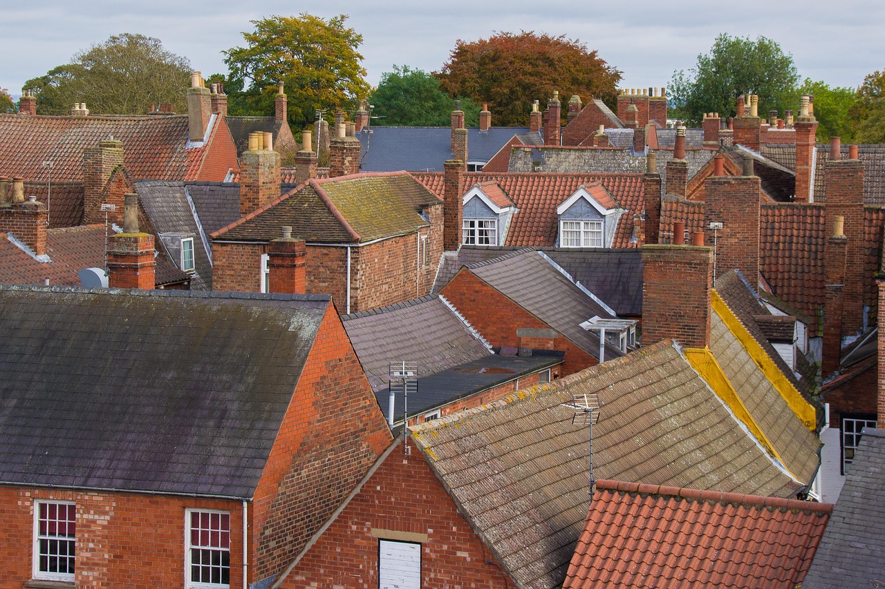 village of brick houses showing why you need chimney-brick-repair-GTA