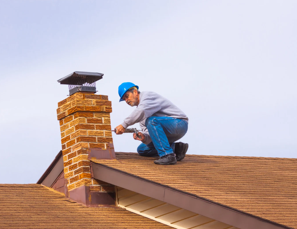 chimney repair services GTA with repairman