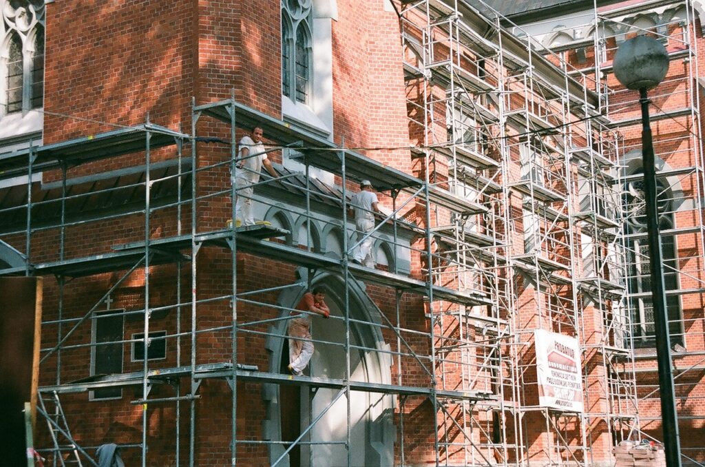 scaffolding heritage masonry restoration Toronto